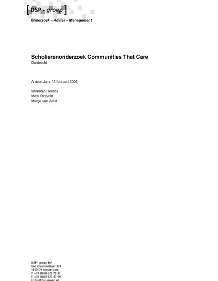 Scholierenonderzoek Communities That Care Dordrecht – Scholierenonderzoek Communities That Care Dordrecht