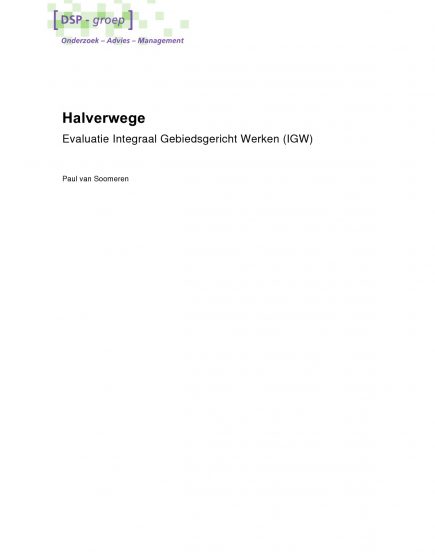 Halverwege – Evaluatie Integraal Gebiedsgericht Werken