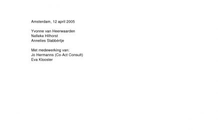 Programma-evaluatie van Den Engh – Programma-evaluatie van Den Engh