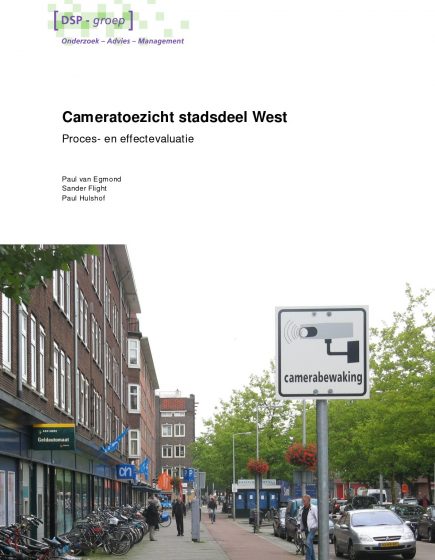 Evaluatie cameratoezicht Amsterdam – West (Jan van Galenstraat)