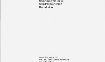 Eindrapportage Experiment Ervaringsleren in de Jeugdhulpverlening Hoenderloo – Eindrapportage Experiment Ervaringsleren in de Jeugdhulpverlening Hoenderloo