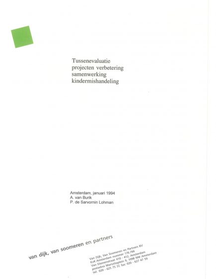 Tussenevaluatie projecten verbetering samenwerking kindermishandeling – Tussenevaluatie projecten verbetering samenwerking kindermishandeling