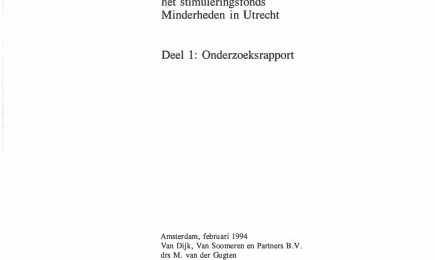 Evaluatie van het fonds Sociale Vernieuwing en het stimuleringsfonds Minderheden in Utrecht; Deel 1: Onderzoeksrapport – Evaluatie van het fonds Sociale Vernieuwing en het stimuleringsfonds Minderheden in Utrecht; Deel 1: Onderzoeksrapport