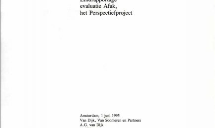 De horizon bereikt? Eindrapportage evaluatie Afak, het Perspectiefproject – De horizon bereikt? Eindrapportage evaluatie Afak, het Perspectiefproject