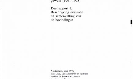 Evaluatie VWS beleid Bestrijding seksueel geweld (1991 1995) – Deelrapport 1: Beschrijving evaluatie en samenvatting bevindingen