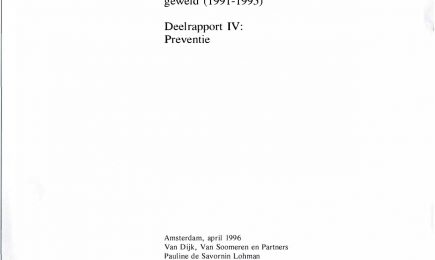 Evaluatie VWS beleid Bestrijding seksueel geweld (1991 1995) – Deelrapport IV: Preventie