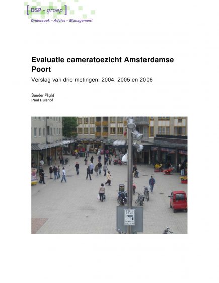 Evaluatie cameratoezicht Amsterdamse Poort – Evaluatie cameratoezicht Amsterdamse Poort
