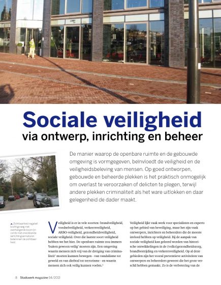 Sociale Veiligheid via ontwerp, inrichting en beheer