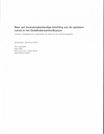 Naar een levensloopbestendige inrichting van de openbare ruimte in het Godelindekwartier/Bussum – Naar een levensloopbestendige inrichting van de openbare ruimte in het Godelindekwartier/Bussum