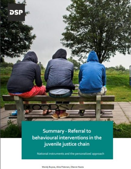 Summary – Referral to behavioural interventions in the juvenile justice chain