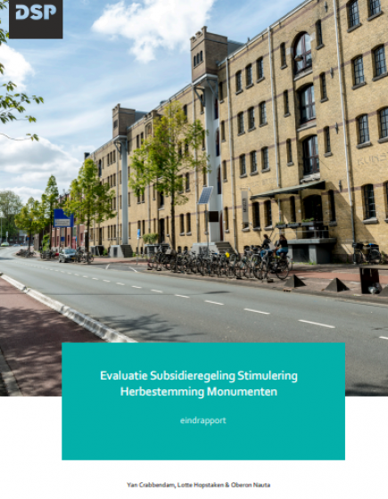 Evaluatie Subsidieregeling Stimulering Herbestemming Monumenten