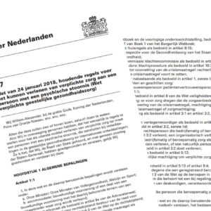 Wet verplichte GGZ|