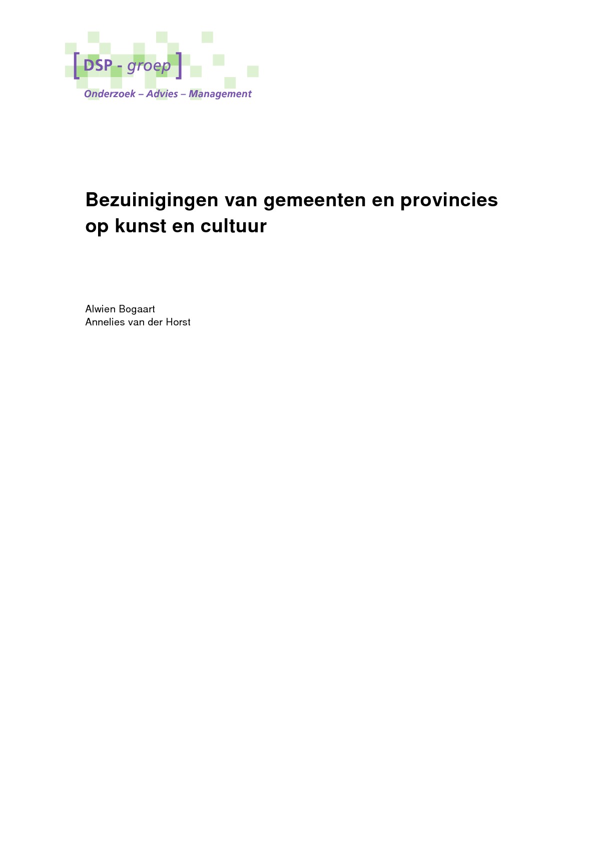 Bezuinigingen van gemeenten en provincies op kunst en cultuur
