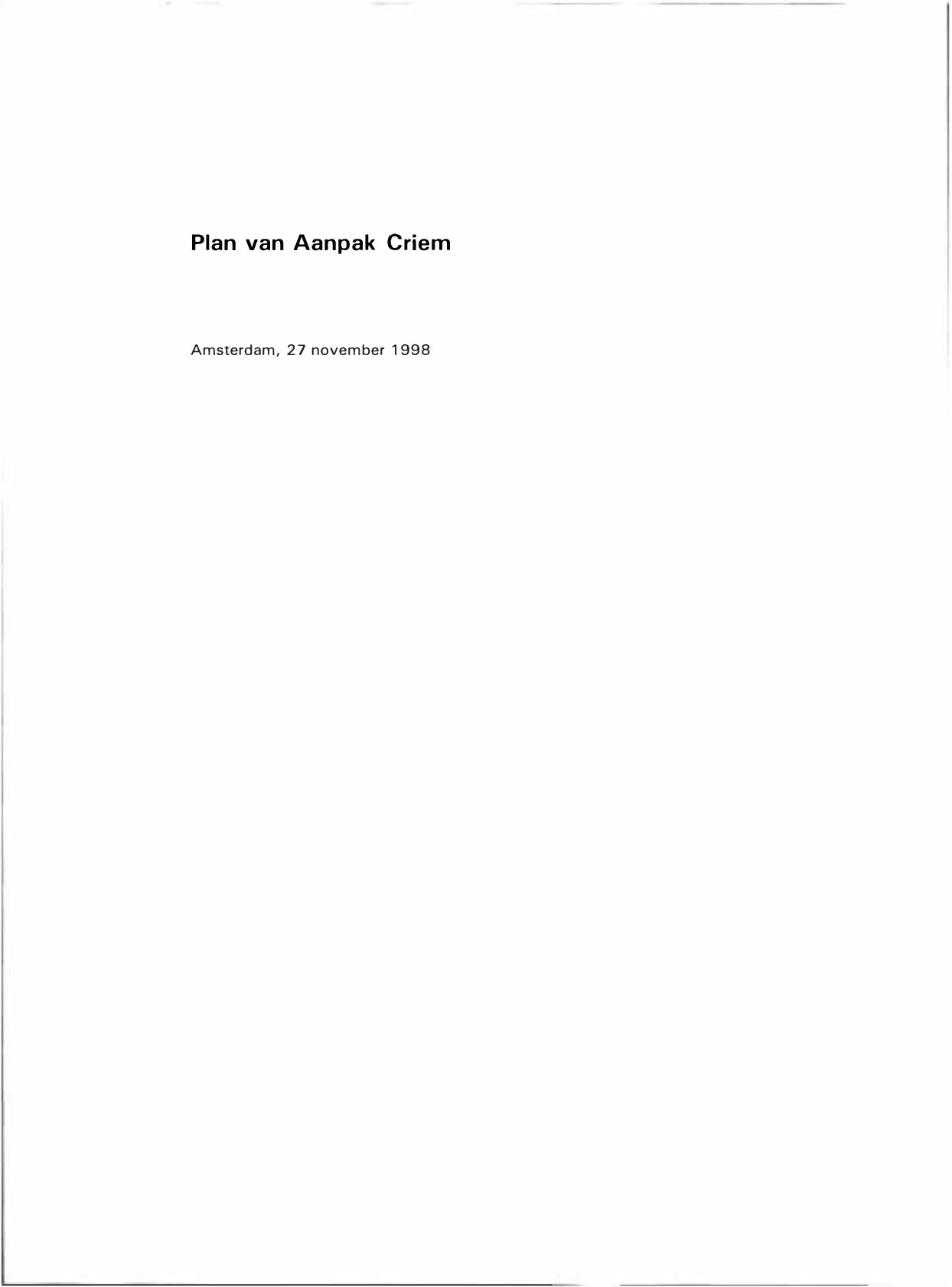 Plan van Aanpak Criem.