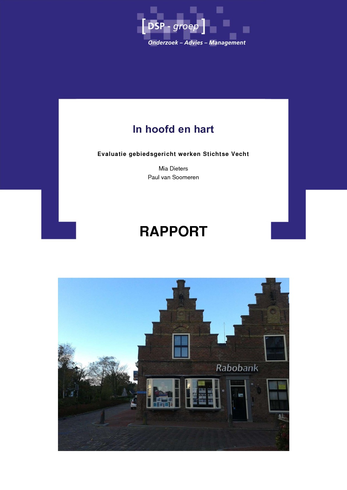 In hoofd en hart – Evaluatie gebiedsgericht werken Stichtse Vecht