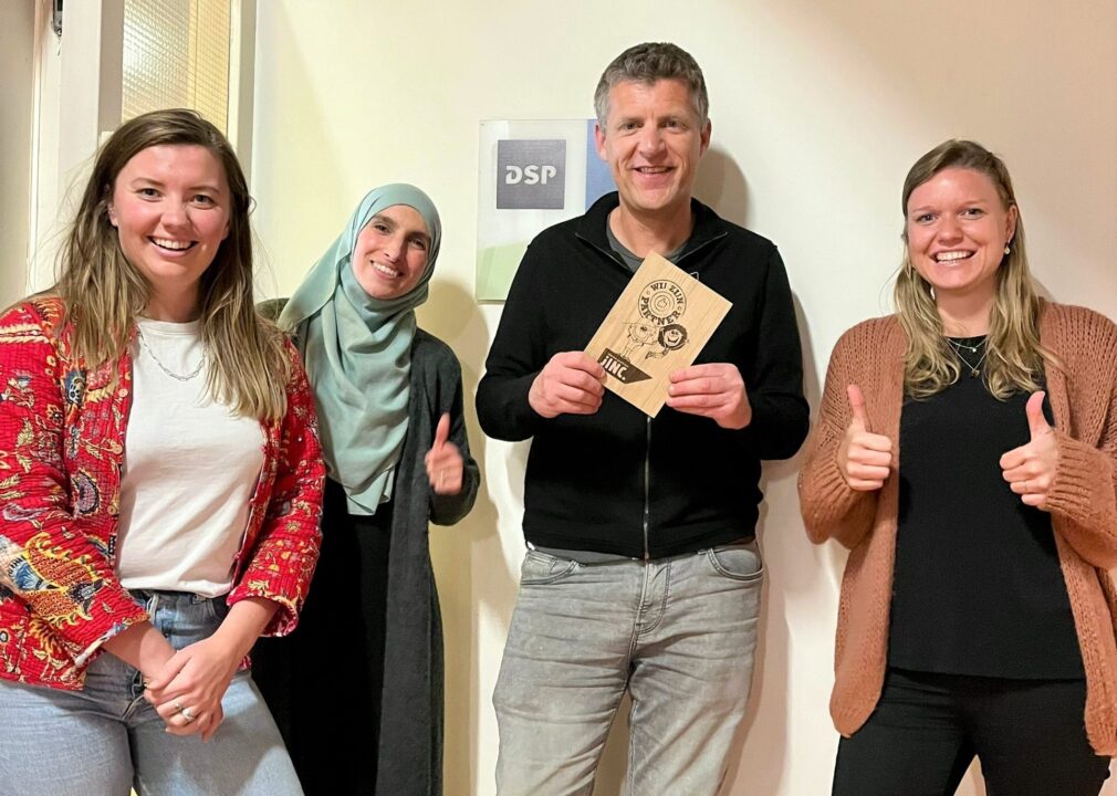 foto van vier DSP- en Jinc medewerkers