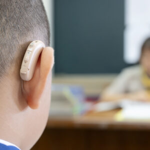 Dove en slechthorende kinderen
