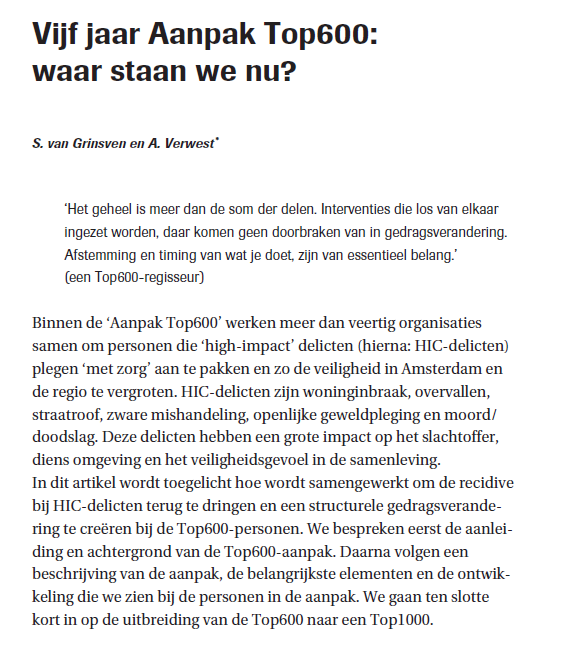 vijf jaar top600