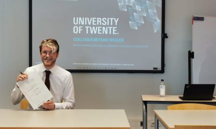 DSP-stagiair Enno Wigger presenteert met succes master thesis